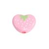 Amor miçangas de morango miçangas de morango pulseira diy corrente de celular bolsa pingente caneta com contas acessórios atacado