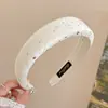 Diadema de Esponja con Lentejuelas de Estrella para Primavera y Verano Diadema Versátil Exquisita Goma para el Cabello Color Caramelo Pinza para el Cabello Accesorio para el Cabello