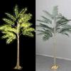 Fábrica fuente transfronteriza directa luz de paisaje de hoja verde LED palmera cocotero ambiente exterior luminoso luz de árbol de Navidad