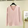 Top Térmico de Manga Larga para Mujer Otoño Ropa de Casa Camiseta Base Holgada Otoño e Invierno Cuello en V Pijama Talla Grande Forro Polar
