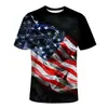 Venta caliente de AliExpress Nueva camiseta deportiva casual de manga corta para hombre con estampado digital 3D de animal Zorro