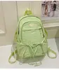 Mochila Fofa e Doce Estilo Japonês com Laço, Mochila para Aluno do Ensino Médio, Mochila de Viagem Fresca Estilo Floresta de Alto Valor