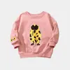 Moletons Femininos, Moletons de Outono de Manga Longa para Crianças, Roupas Infantis Soltas Estilo Europeu e Americano, Moletons de Manga Longa para Crianças, Unicórnio