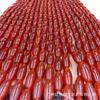 Cuentas Sueltas de Ágata Roja Natural, Cuentas de Arroz, Cuentas Puntiagudas, Accesorios para Joyería DIY