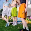 Shorts Coloridos da Moda para Dachshund Masculino Verão 2025 Calças de Cinco Pontos Casal Calças Retas Largas Feminino 2025 Tendência