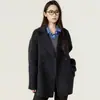 Nuevo Abrigo de Forro Polar Doble Cara Otoño/Invierno 2026 para Mujer de Longitud Media Forma de Capullo Holgado Adelgazante 100% Tejido de Lana Ropa de Abrigo