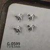 Manicure que Preserva a Cor Borboleta Prateada com Laço Manicure Zircônia Diamante de Alta Qualidade Incrustado Acessórios de Decoração para Unhas