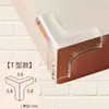 Mesa de Centro de Vidro Transparente Anticolisão de Segurança Infantil Adesivo de Borda de Ângulo Reto Cobertura de Canto Afiado Canto de Mesa Canto Anticolisão Protetor de Canto Silicone