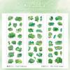Zabc Pegatinas Serie Caixia Liuguang Fresco Literario Acuarela Bloc de Notas Material DIY Pegatinas Decorativas 6 Piezas en 6 Estilos