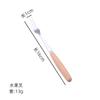 Procesos del Fabricante Mango de Madera Vajilla de Acero Inoxidable Madera Maciza Japonesa Cuchara Tenedor Palillos Espesos Cuchara para Helado Batidor de Huevos Mini para el Hogar