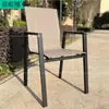 Tienda de Té de Leche al Aire Libre Restaurante de Té Malla de Aluminio Cafetería Silla de Comedor Balcón Jardín Patio Silla para Barbacoa