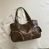 Bolsa Tote Transfronteriza Casual para Viajes Diarios para Mujer 2026 Nuevo Estilo de Verano Chica Popular Bolsa para Motocicleta Gran Capacidad Bolso de Hombro y Axila