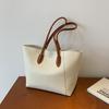Bolso Tote Gran Capacidad Bolso de Mano Bolso de Hombro para Mujer 2026 Nueva Moda Bolso Grande Color Sólido Simple Bolso de Hombro Elegante