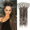 Amazon Aliexpress Lo Más Vendido Peluca Sintética de Dreadlock con Extremos Doblemente Rizados Cabello de Crochet Dreadlock Trenza Deeptwist