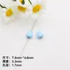 Conejo pintado suave colorido con cuentas perforadas llavero DIY aleación cadena de teléfono pulsera hecha a mano lindo material