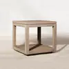 Sofá de Exterior Teak Ratán Cuerda Trenzada Muebles Terraza Exterior Impermeable Protector Solar Ocio Silla de Ratán Combinación de Sofá