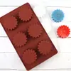 Dubi Molde de Silicona para Pastel Grande de Remolino de 6 Agujeros Molde para Jabón Artesanal de Múltiples Agujeros Herramienta de Horneado DIY Molde para Jabón de Aromaterapia Di'Y