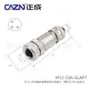 Conector de Montagem Tipo Rosca Zhengcheng M12 Macho e Fêmea 34D5B Codificado 68 Pinos Ip67 Plugue de Aviação Metálico Reto e Angular