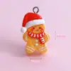 C115 Accesorios de Decoración de Comida y Juguetes Temática Navideña Materiales Hechos a Mano DIY Colgante Creativo para Pasador Adorno