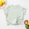 Camiseta de Manga Corta para Niña Atuendo de Verano Elegante Top Delgado de Color Sólido para Niños Pequeños Sin Mangas Versátil Ropa de Bebé Super Linda