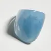 Joyería de Estilo Europeo y Americano, Anillo Cuadrado y Redondo de Acrílico con Diseño de Nicho, Moda de Gama Alta, Anillo Elegante y Versátil para el Dedo Índice