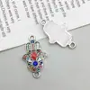 1 nuevo colgante de mariposa elefante con simulación de diamantes de colores colgante accesorios para joyería casera DIY