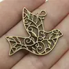 36X32Mm 3.2g Multicolor Atacado DIY Acessórios para Joias Artesanais Animais Voadores Pingente de Pássaro