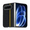Adequado para capa de celular Xiaomi 18 Fold, fibra de carbono Kevlar e couro de cordeiro, cobertura total, à prova de quedas e capa protetora para tela dobrável
