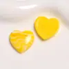 Parche de Resina con Forma de Corazón Degradado de Helado Cremoso Estilo Japonés Accesorios para Pendientes de Bricolaje Accesorios para Fundas de Teléfono