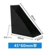 Protección de esquina de vidrio puerta corredera de madera embalaje protección de esquina de plástico anticolisión embalaje de baño fábrica mayorista protección de esquina triangular negra
