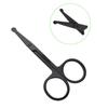 Tijeras para Recortar Vello Nasal con Puntas Redondas, Recortador de Vello Nasal Seguro de Acero Inoxidable, Herramienta de Belleza para Hombres y Mujeres