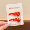 Presilhas de cabelo fofas e divertidas em formato de vegetais, presilhas bico de pato descoladas para franjas de meninas, presilhas laterais versáteis e estilosas com tema de desenhos animados de comida