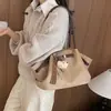 Bolsa de mano tipo tote grande de alta gama vintage para mujer 2026 Nueva bolsa de hombro simple mate para ir al trabajo Bolso de axila