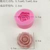 Una Variedad de Moldes de Silicona de Flores de Rosa Chocolate Fondant Horneado Herramientas de Molienda DIY Flor Aromaterapia Yeso Velas