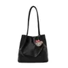 Bolsa Tote Simple de Hombro Único para Debajo del Brazo de Gran Capacidad para Mujer 2026 Nueva Alta Apariencia Simple Color Sólido Bolsa de Viaje