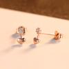 PAG &amp; MAG - Pendientes de plata de ley S925 para mujer, diseño de Corea del Sur, con circonitas incrustadas, venta al por mayor