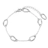 Pulseira Circular Onda 721 para Mulheres, Irregular Prata de Lei S925, Personalidade de Nicho, Ins Doce Legal Versátil Simples Corrente de Prata