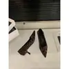 Zapatos de Tacón Negros de Gamuza Estilo Francés de Nicho, Nuevo Modelo Primavera/Otoño 2026, Elegantes Zapatos Rosas de Socialité para Combinar con Vestidos