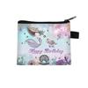 Nova Carteira de Moedas Peixe Oceano Moda Infantil Branco Estampado Porta Cartões Meninos e Meninas do Ensino Fundamental Bolsa de Armazenamento Fofa Quente