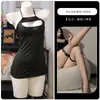 Flor Amor Mar Lencería Sexy Negra Sexy Disfraz de Juego de Rol para Discoteca Tentación con Cordones Hueco Atuendo Atrevido A956