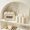 Caixa de Lenços Nuvem Creme Decoração Simples Estilo Luxo Leve Mesa de Centro Sala de Estar Mesa de Jantar Caixa de Lenços Multifuncional Caixa de Armazenamento