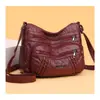 Bolso Nuevo Transfronterizo para Mujer de Cuero Suave Gran Capacidad Cruzado Bolso de Madre Multibolsillos Práctico Bolso de Hombro para Mujer