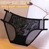 Nuevas Bragas Negras de Malla Sexy Cómodas de Cintura Baja con Encaje Negro Transpirables Sin Costuras para Chica