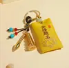 Colgante para Llavero de Latón con Bolsita Aromática, con Diseño de la Torre Wen Chang, un Regalo de Éxito para Graduación