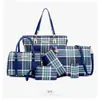 2026 Nueva Bolsa Rayada de Gran Capacidad Set de Múltiples Piezas para Mujer Bolso de Mujer Bolso de Hombro Popular Estampado para Mujer