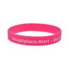Alerta Médica Anafilaxia Alerta Pulsera de Silicona Talla Adulto Pulsera de Correa de Mano para Hombres y Mujeres