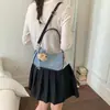Nova Bolsa de Ombro Jeans Estilo Coreano 2026 para Mulheres, Design de Nicho, Bolsa Versátil de Ombro e Transversal, Adequada para o Dia a Dia