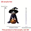 Bestseller transfronterizo serie de Halloween gato negro calabaza brujita juguetona y hombre gato colgante para coche de acrílico caricatura