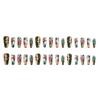 WM-176INS unhas postiças floridas primavera e verão ladybug floral pastoral fresco comércio exterior usar unha atacado