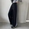 Calça de Moletom Feminina Primavera e Outono 2026 Nova Casual Estilo Coreano Calça de Tricô com Fita e Punhos de Uso Duplo para Meninas Mais Velhas
